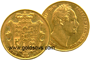 William IIII 1832 Gold Sovereign